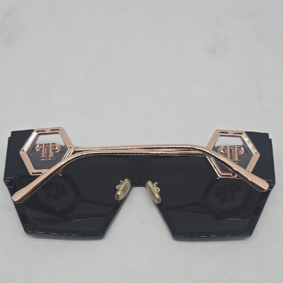 PHILIPP PLEIN Black Geometric Sunglasses - Picture 7 of 7